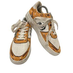 Professional Skateboard women size 9.5 Orange & White Shoes Graphic Design